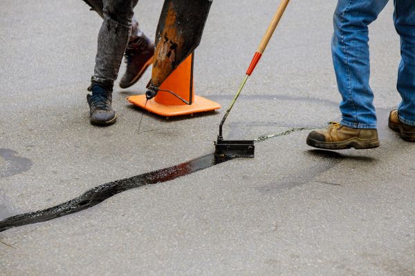 Parking Lot Crack Sealing in North Little Rock